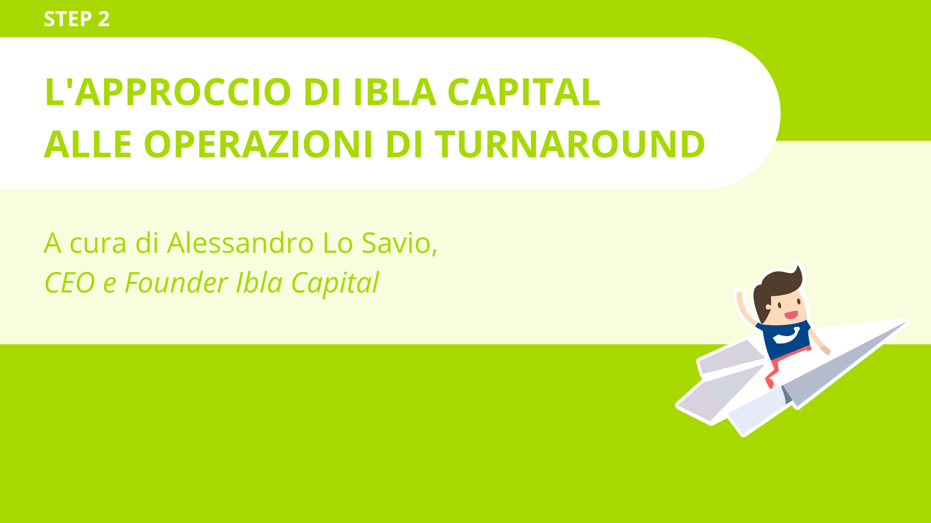 L'approccio di Ibla Capital alle operazioni di Turnaround<br>Alessandro Lo Savio - Ibla Capital